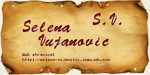 Selena Vujanović vizit kartica